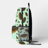 おもしろいフードドーナツの子供の名前 プリントバックパック (右)