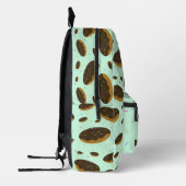 おもしろいフードドーナツの子供の名前 プリントバックパック (左)