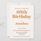 おもしろいフードビスケット引用文50th birthday party 招待状 (裏面)