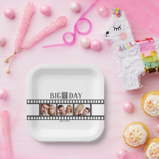 おもしろいフ結婚ィルムの追加3写真紙プレート ペーパープレート (パーティー)