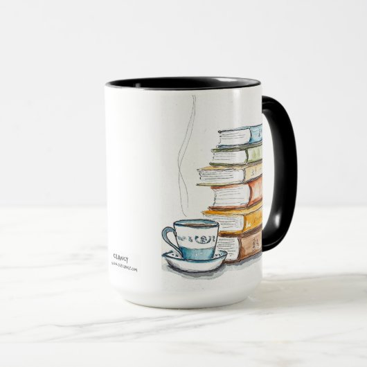 おもしろいブックを選択する読方法 マグカップ (正面右)