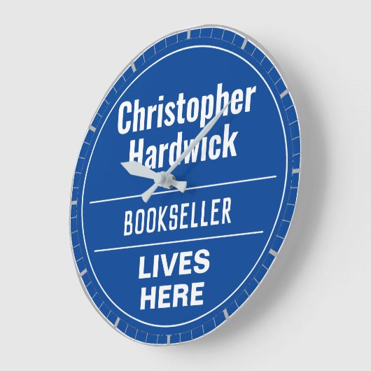 おもしろいブックセラーウォールプラークスタイル大時計 ラージ壁時計 (傾斜)