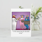 おもしろいブライダルシャワーパーティの招待状 招待状 (スタンド正面)