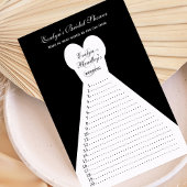 おもしろいブライダルシャワーワードゲーム – 黒