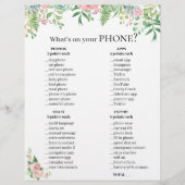 おもしろいブライダルシャワー💍電話ゲーム – 誰が持っている？ (正面)