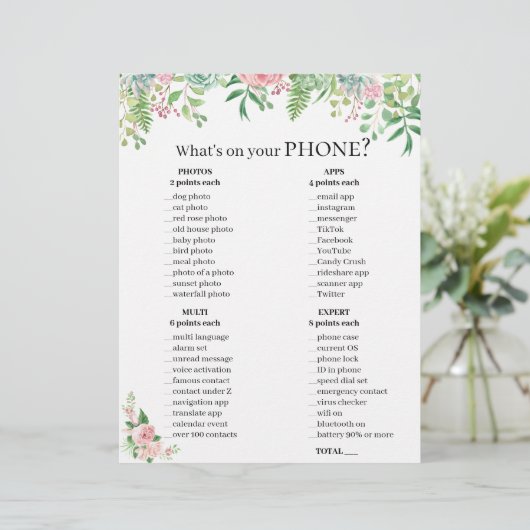 おもしろいブライダルシャワー💍電話ゲーム – 誰が持っている？ (スタンド正面)