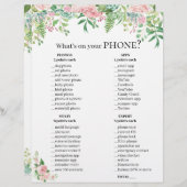 おもしろいブライダルシャワー💍電話ゲーム – 誰が持っている？ (正面/裏面)