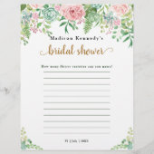 おもしろいブライダルシャワー💍電話ゲーム – 誰が持っている？ (裏面)