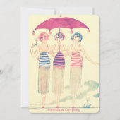 おもしろいブライダルシャワー 招待状 (正面)