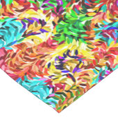 おもしろいブライトサマリーカラー絵を描(ばちゃばちゃ)跳ねるアート ミディアムテーブルランナー (コーナー)