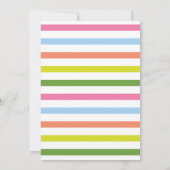 おもしろいブライトモンスターマッシュ誕生日パーティーへの招待 招待状 (裏面)