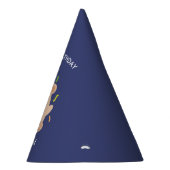 おもしろいブラウンベア子供の誕生日 パーティーハット (右)