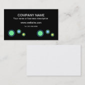 おもしろいブラックカジュアル・ビジネス・カード 名刺 (正面/裏面)