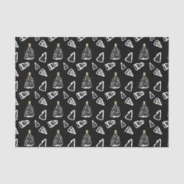 おもしろいブラックキャットマイオウィクリスマスツリー 薄葉紙