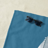 おもしろいブラックティップリーフシャーク ビーチタオル (インサイチュ)