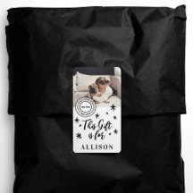 おもしろいブラックパーソナライズされたスクリプト写真名ギフト