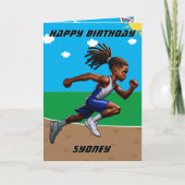 おもしろいブラックボーイズトラックスターシークレットメッセージ誕生日 カード (正面)