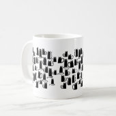 おもしろいブラック コーヒーマグカップ (正面左)