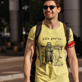 おもしろいブリティッ食べ物ク・ラクーンのガベージ・キャンプファイア Tシャツ