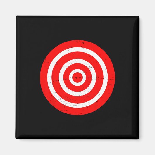 おもしろいブルズイターゲットブルズアイプラントギフトアーチェリーT マグネット (正面)