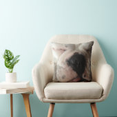 おもしろいブルドッグ煮崩れ顔 クッション (椅子)