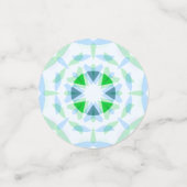 おもしろいブルーかわいらしグリーンバースデーパーティー魔法スター コンフェッティ (スモール正面)