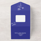 おもしろいブルーオーストラリア動物双生児6誕生日 オールインワン招待状 (外側)