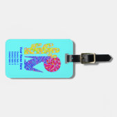 おもしろいブルーコヨーテ南西スタイルラゲッジタグ ラゲッジタグ (正面横)