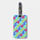 おもしろいブルーコヨーテ南西スタイルラゲッジタグ ラゲッジタグ (裏面縦)