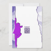 おもしろいブルーダンスパーティー16番目の誕生日招待状 招待状 (裏面)