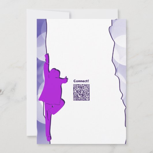 おもしろいブルーダンスパーティー16番目の誕生日招待状 招待状 (裏面)