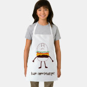 おもしろいブルーチーズバーガーデザイン! エプロン (インサイチュ)