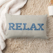 おもしろいブルーフェイクフローラアップリケリラックスククッション ランバークッション (ブランケット)