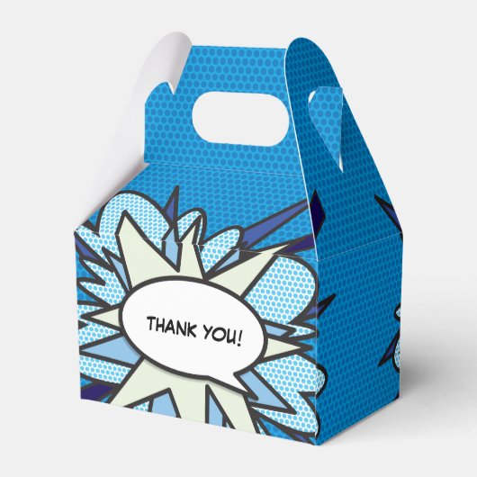 おもしろいブルーモダントレンディー漫画ブックany年齢誕生日 フェイバーボックス (裏面サイド)