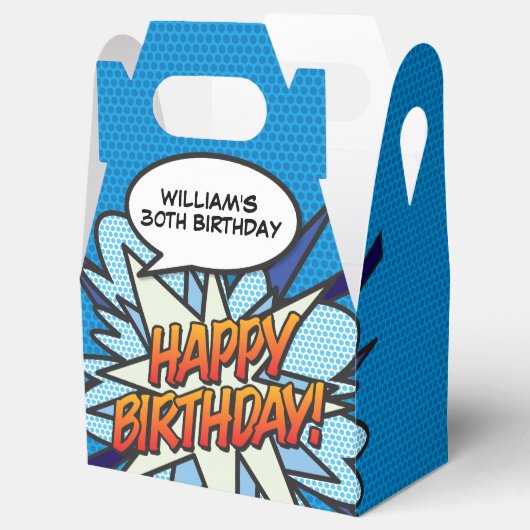 おもしろいブルーモダントレンディー漫画ブックany年齢誕生日 フェイバーボックス (オープン)