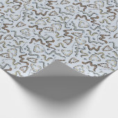 おもしろいブルーワーム子供の誕生日 ラッピングペーパー (角)