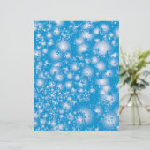 おもしろいブルー抽象芸術インクすごいスプラッシュパターン (スタンド正面)