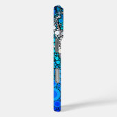 おもしろいブルー海オレンジ海クラゲのスクリプト名 Case-Mate iPhoneケース (裏面 / 右)