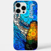 おもしろいブルー海オレンジ海クラゲのスクリプト名 Case-Mate iPhoneケース (裏面)