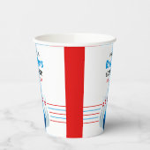 おもしろいブルー&レッドボーリングキッズ6誕生日 紙コップ (左)