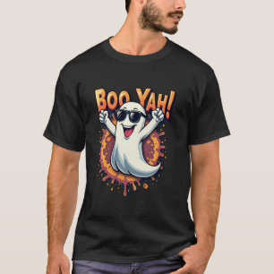 おもしろいブークールヤブーヤロッキング幽霊ブ不気味ー Tシャツ