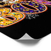 おもしろいブーブ witch スパイダー かぼちゃ ハッピーハロウィンG ポスター (角)