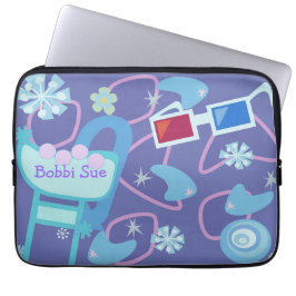 おもしろいブーメラング3-D仕様50年代レトロパターン ラップトップスリーブ