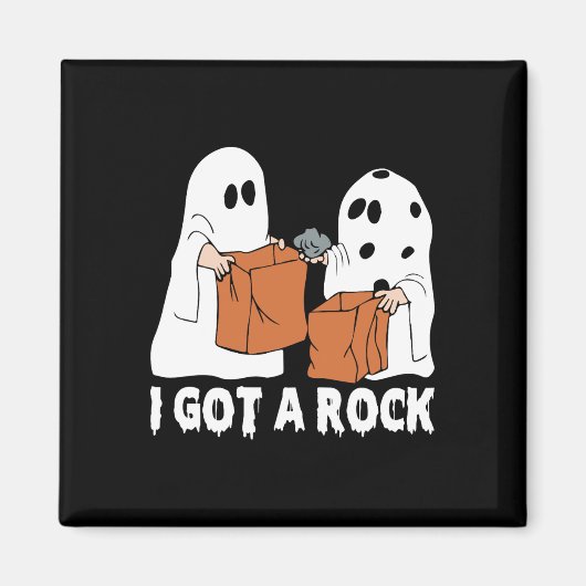 おもしろいブー幽霊怖い得I A Rock Halloween マグネット (正面)