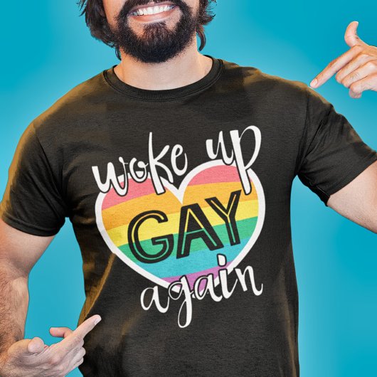 おもしろいプライド月lgbtが再びゲイを起こした tシャツ