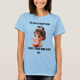 おもしろいプラスTシャツ | 食べ物と Tシャツ