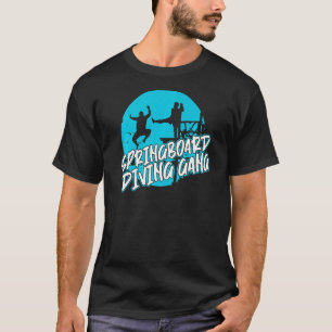 おもしろいプラットフォームダイバースプリングボードダイビング Tシャツ