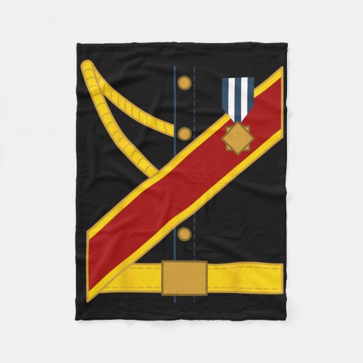 おもしろいプリンス魅力的衣装ハロウィーン少年 フリースブランケット (正面)