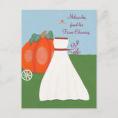 おもしろいプリンセスブライダルシャワー招待状はがき インビテーションポストカード (正面)