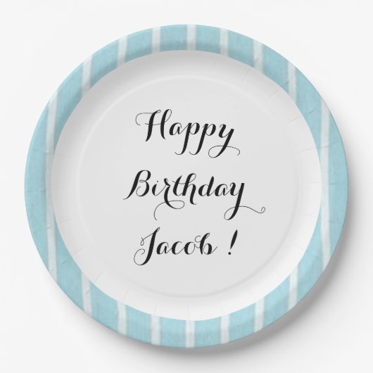 「おもしろいプリント」 Baby Blue/w II_Full_テンプレート-revis ペーパープレート (正面)